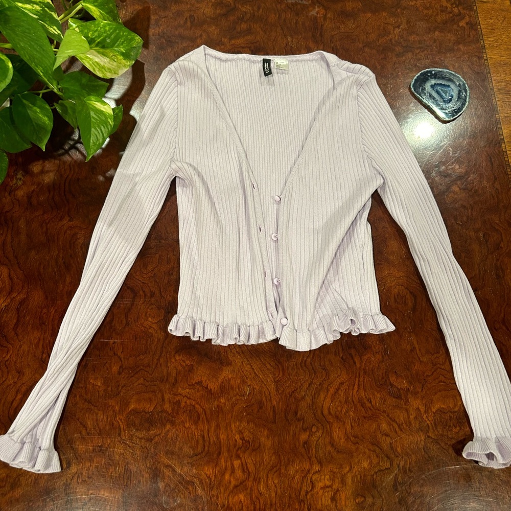 Pastel purple women’s cardigan
